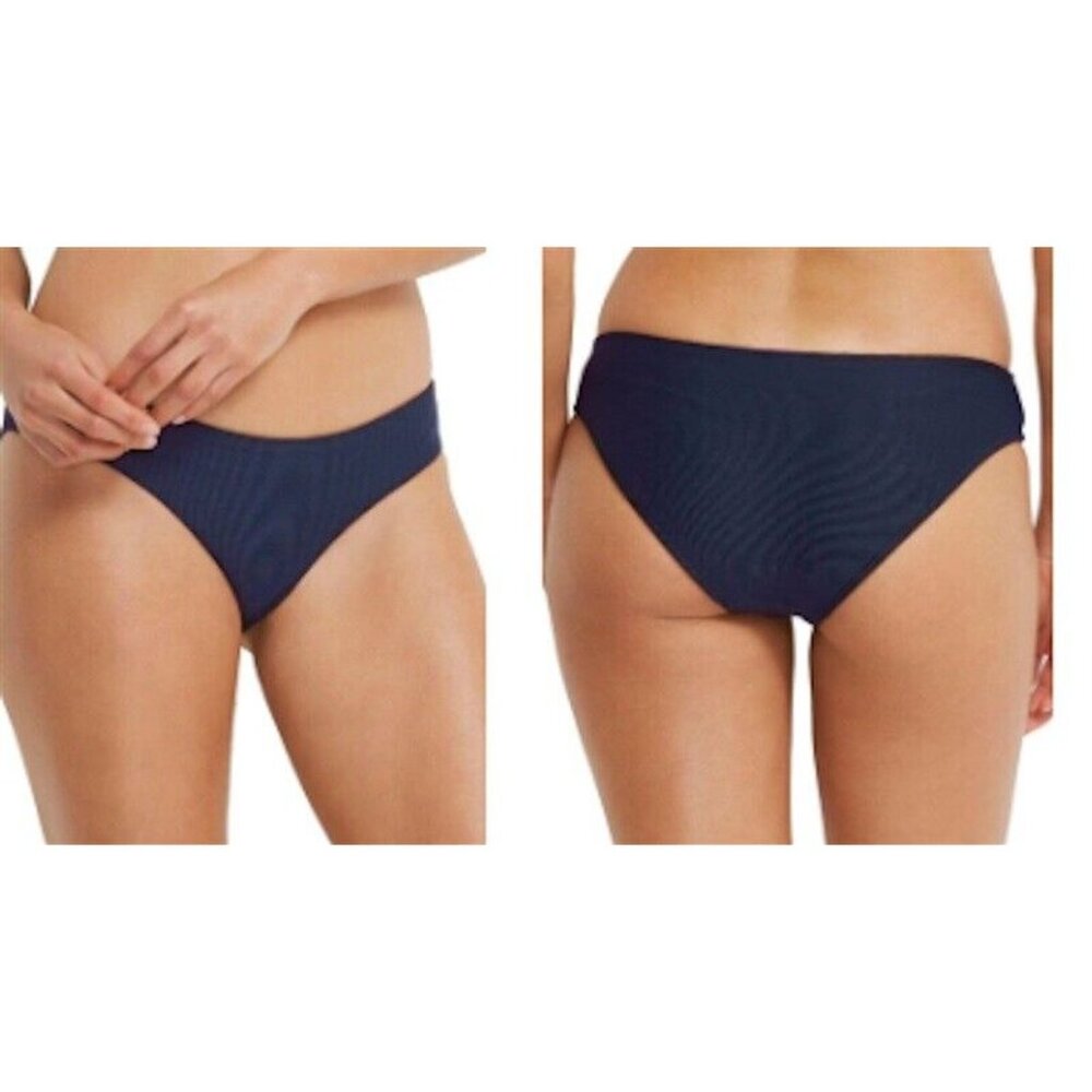 NWOT Miléa 14 Mini Rib Hipster Bikini Brief Blue Ink 111684